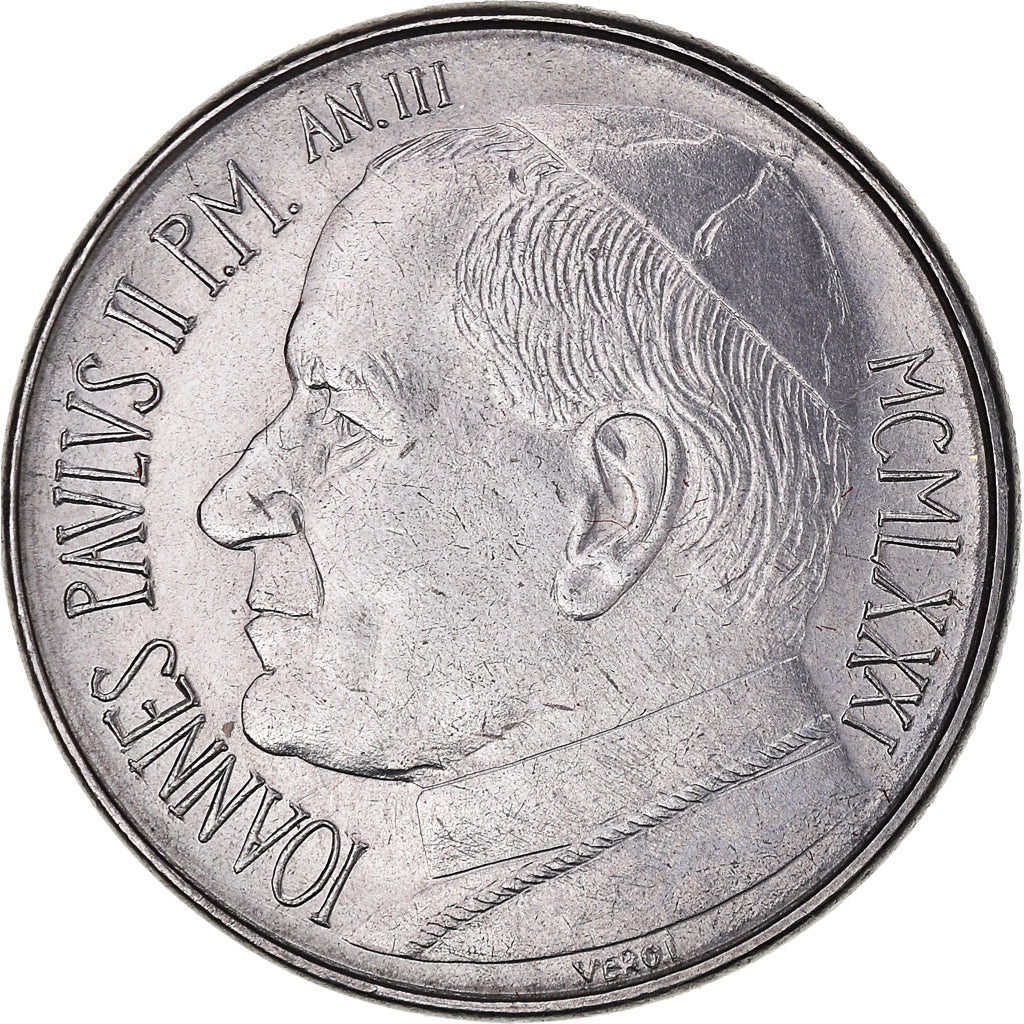 Monnaie, Cité du Vatican, John Paul II, 50 Lire, 1981, Roma, FDC, Acier