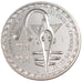 Coin, West African States, 500 Francs, 1972, MS(65-70), Silver, KM:7
