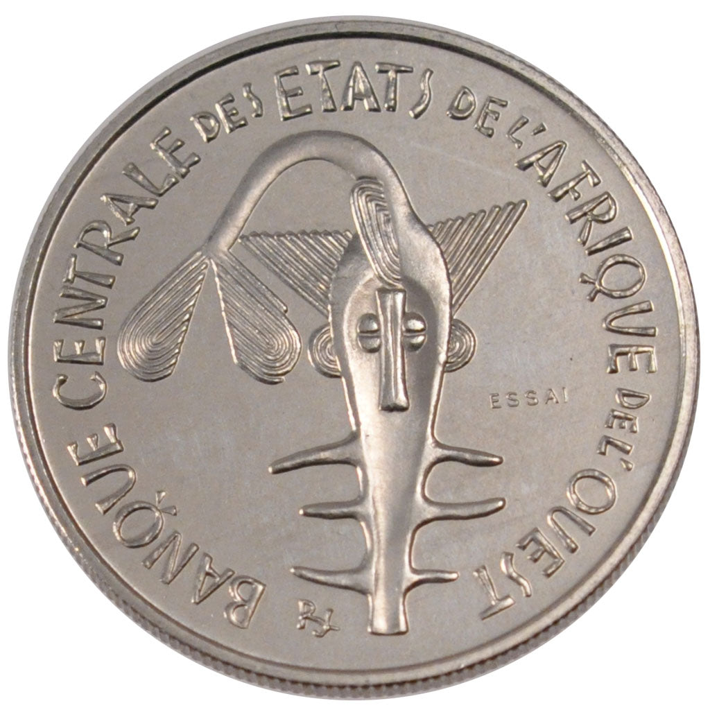 Coin, West African States, 100 Francs, 1967, MS(65-70), Nickel, KM:4