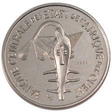 Coin, West African States, 100 Francs, 1967, MS(65-70), Nickel, KM:4