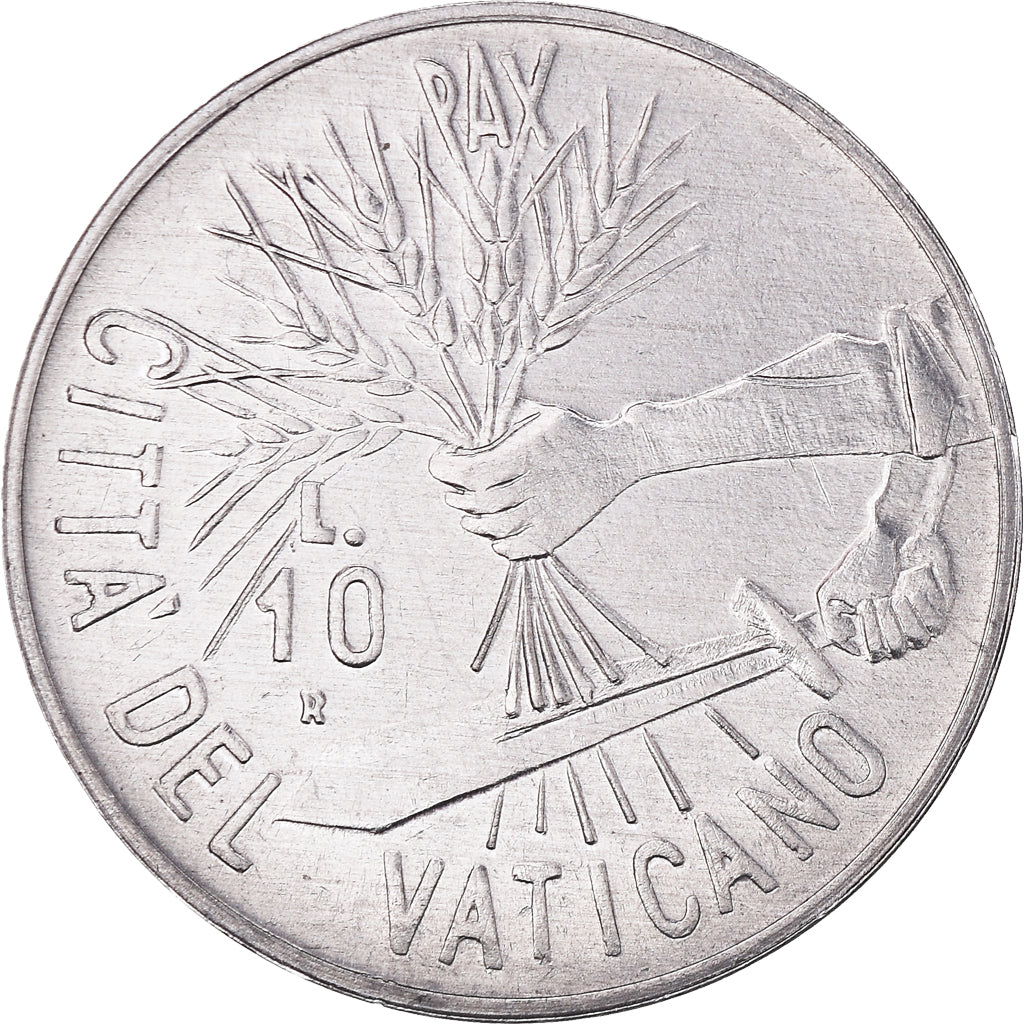 Coin, VATICAN CITY, John Paul II, 10 Lire, 1984, Rome, FDC, MS(65-70), Aluminum