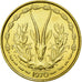 Moneta, Kraje Afryki Zachodniej, 25 Francs, 1970, MS(65-70), Aluminium-Brąz