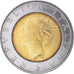 Coin, Italy, 500 Lire, 1999, Rome, AU(50-53), Bi-Metallic, KM:203