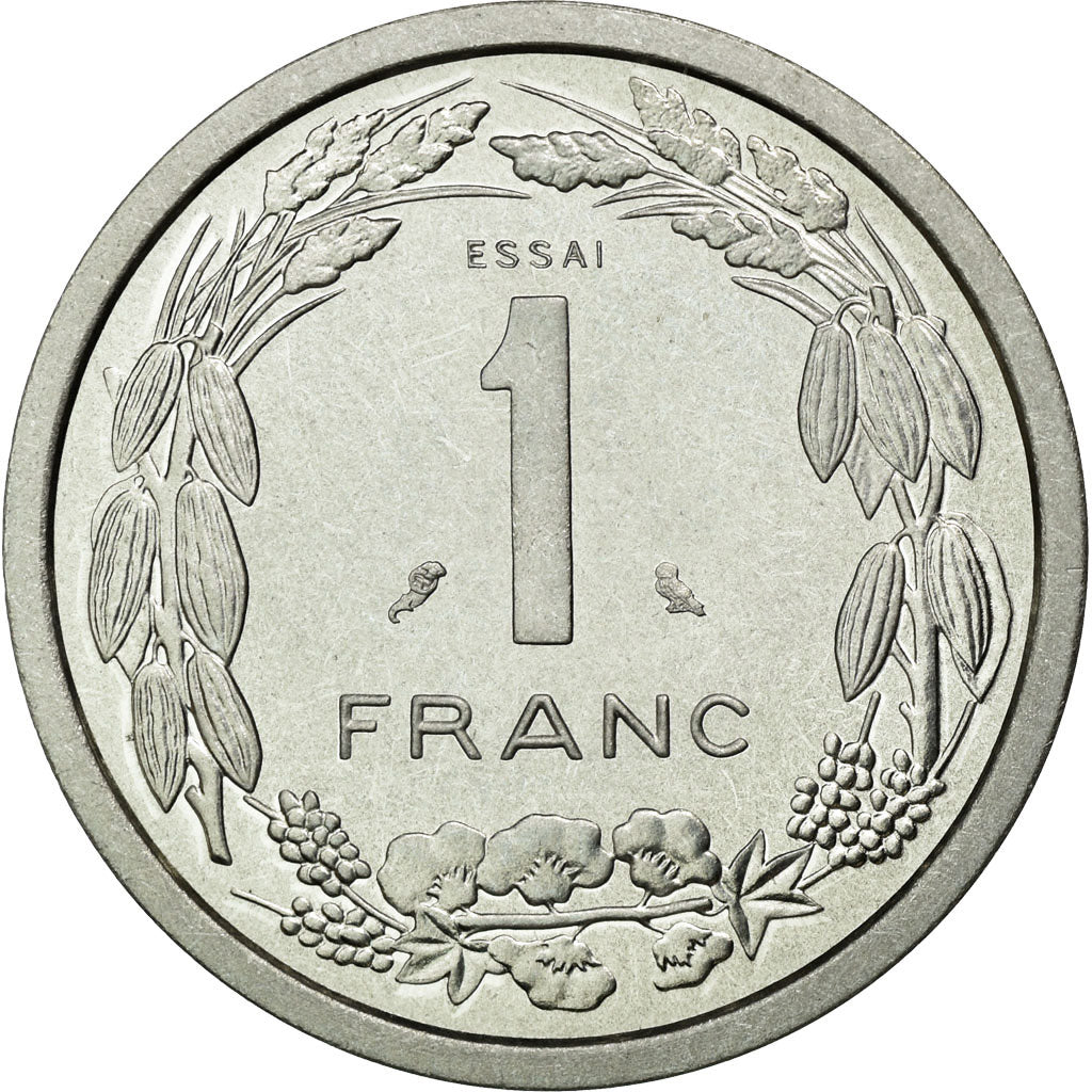 Coin, EQUATORIAL AFRICAN STATES, Franc, 1969, Paris, MS(65-70), Aluminium, KM:E7