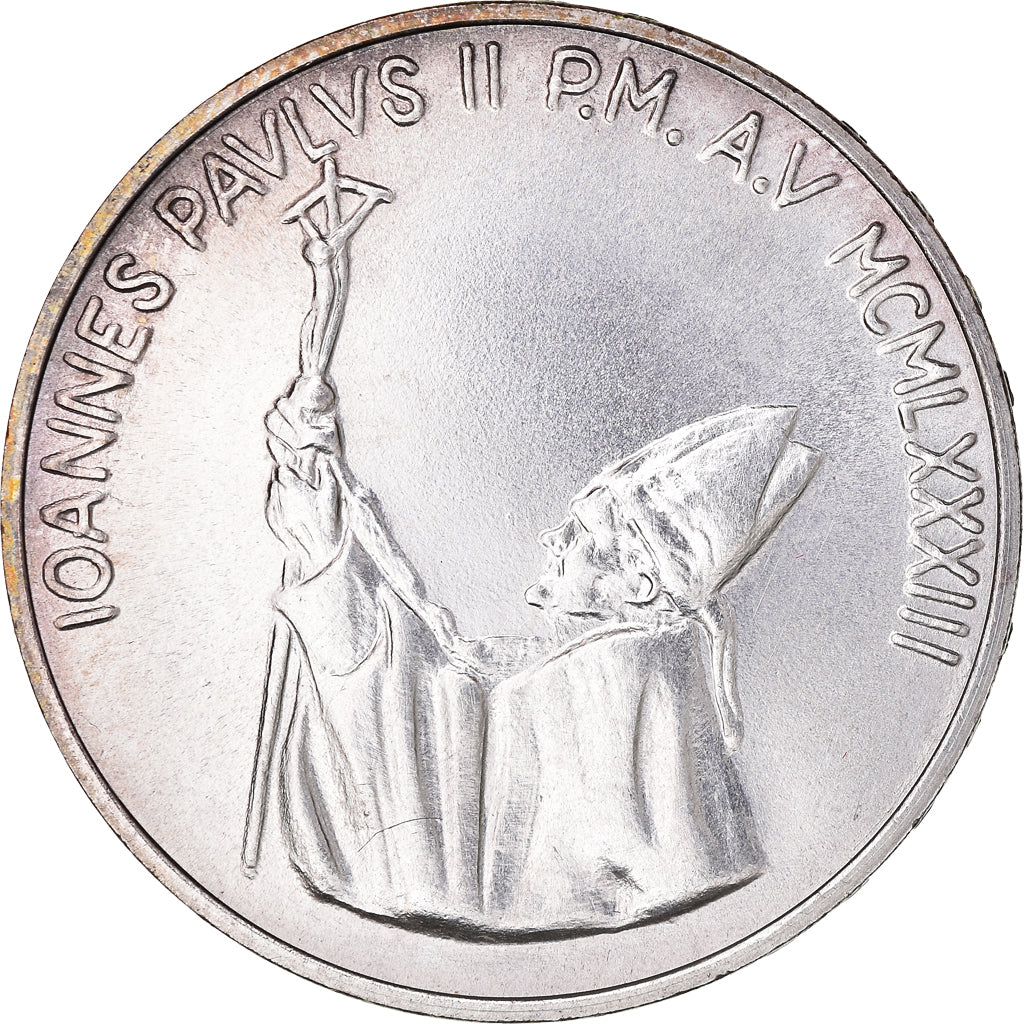 Coin, VATICAN CITY, John Paul II, 1000 Lire, 1983, Roma, MS(65-70), Silver