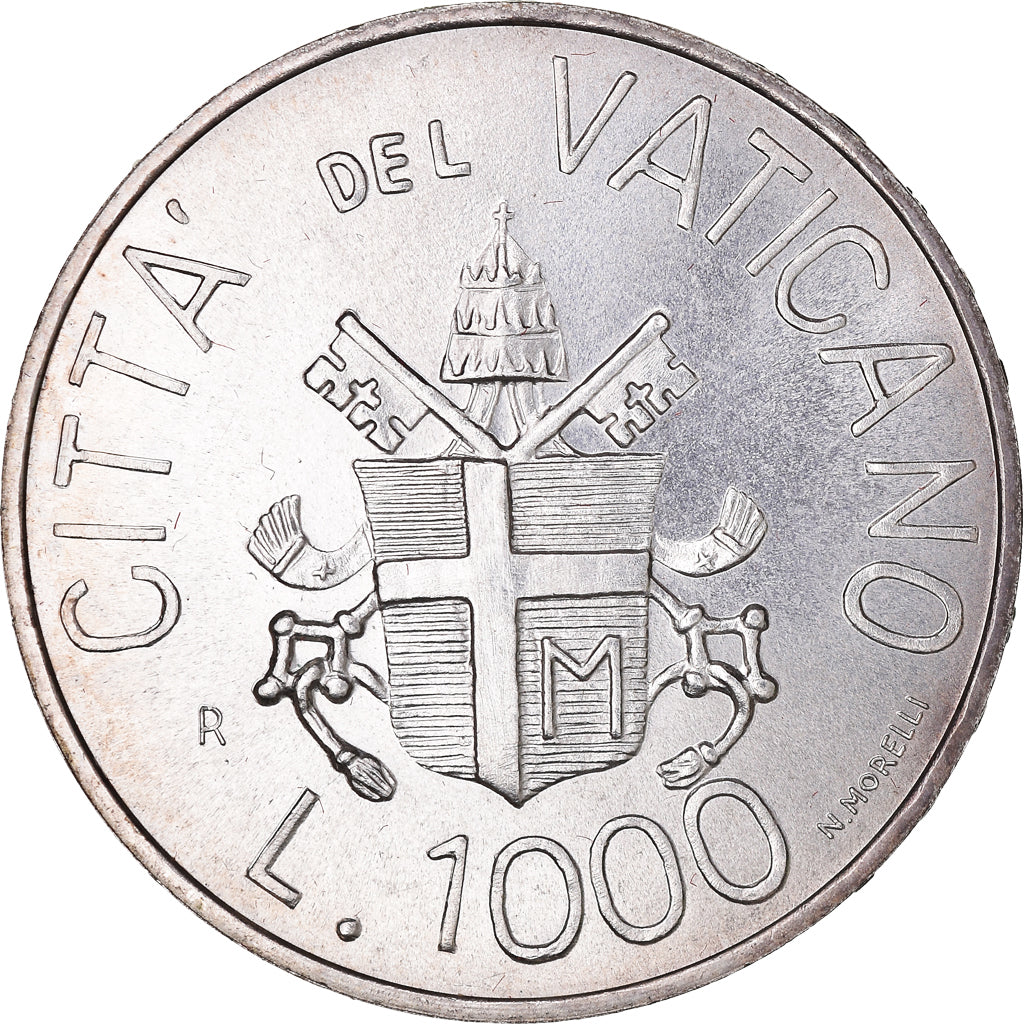 Coin, VATICAN CITY, John Paul II, 1000 Lire, 1983, Roma, MS(65-70), Silver