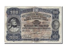 Billet, Suisse, 100 Franken, 1918, 1918-01-01, B+
