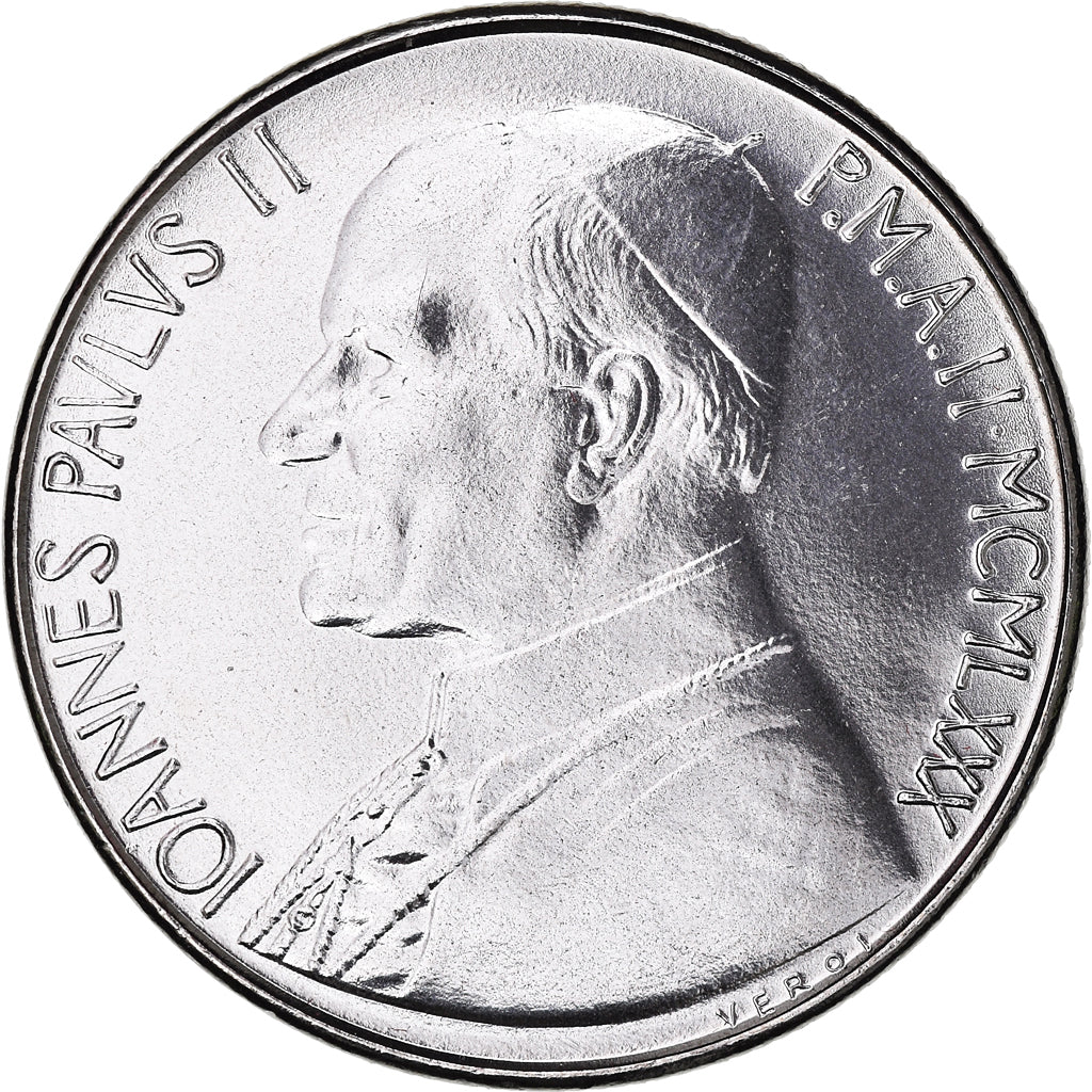 Monnaie, Cité du Vatican, John Paul II, 100 Lire, 1980, Roma, AN 2, SPL, Acier