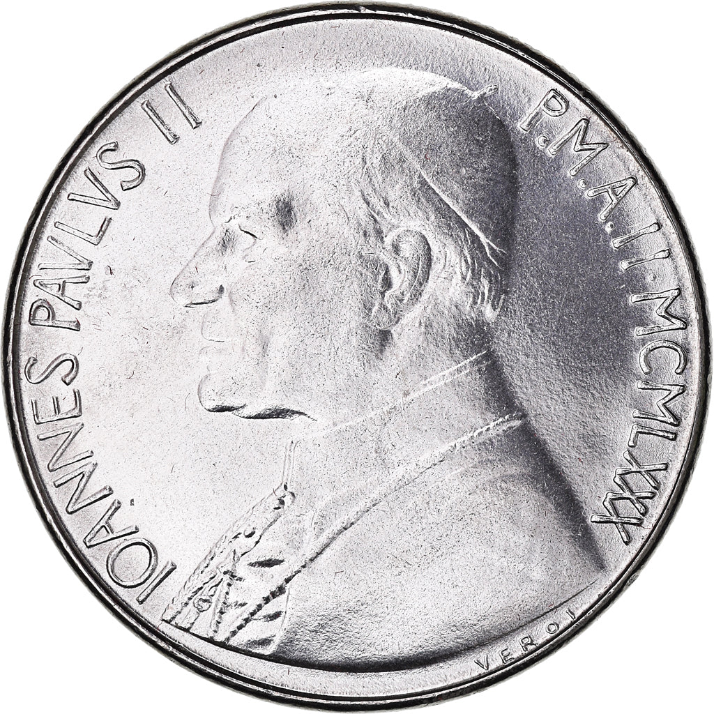 Moeda, CIDADE DO VATICANO, John Paul II, 100 Lire, 1980, Roma, AN 2, MS(65-70)