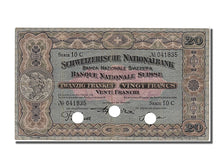 Switzerland, 20 Franken, 1927, KM #33e, 1927-09-29, EF(40-45), 10C