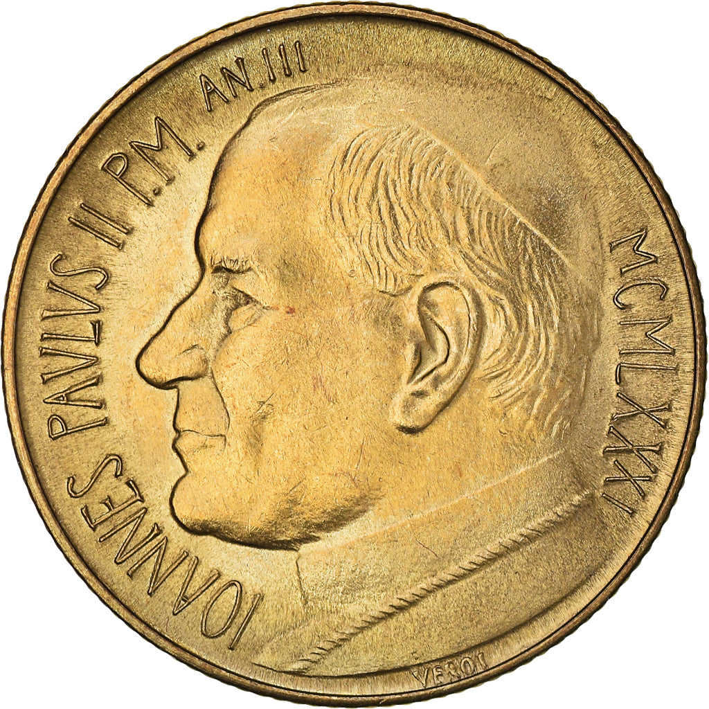 Moneta, PAŃSTWO WATYKAŃSKIE, John Paul II, 200 Lire, 1981, Roma, MS(65-70)
