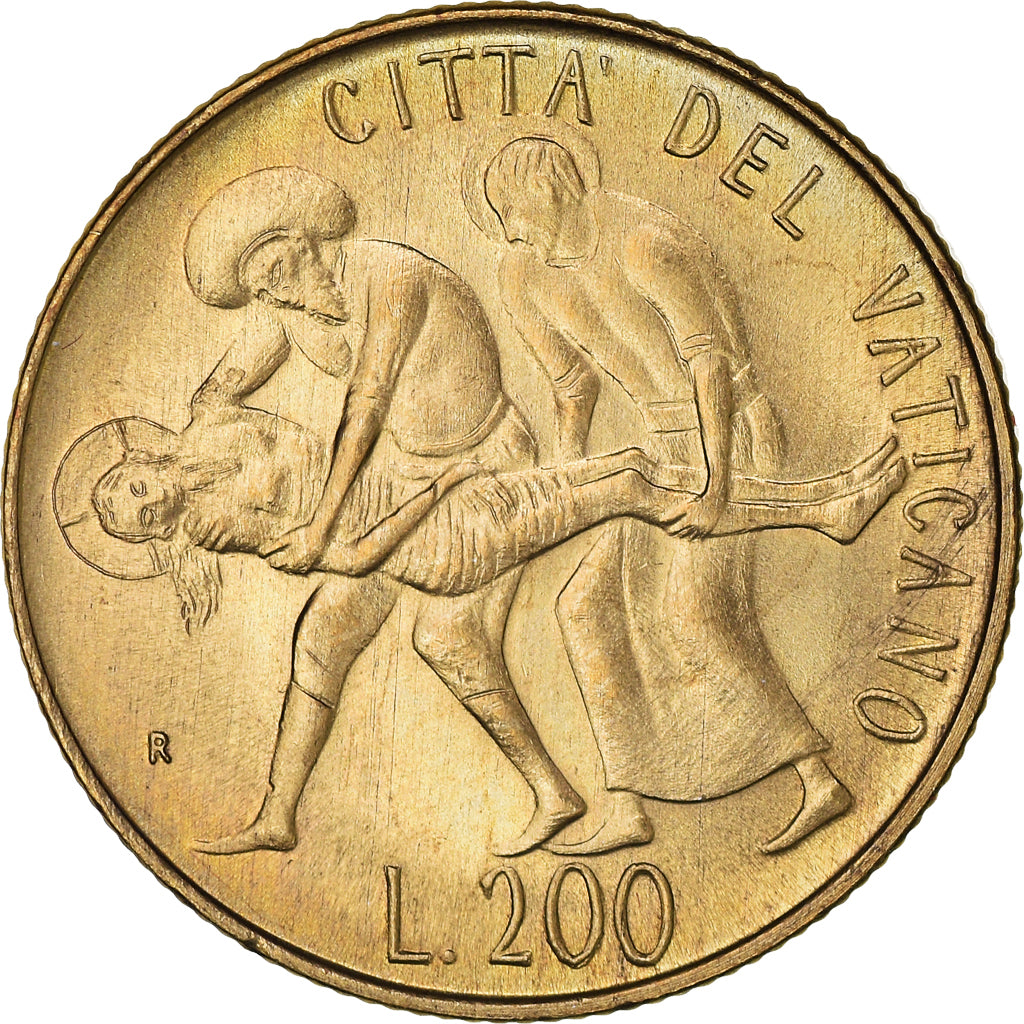 Coin, VATICAN CITY, John Paul II, 200 Lire, 1981, Roma, MS(65-70)