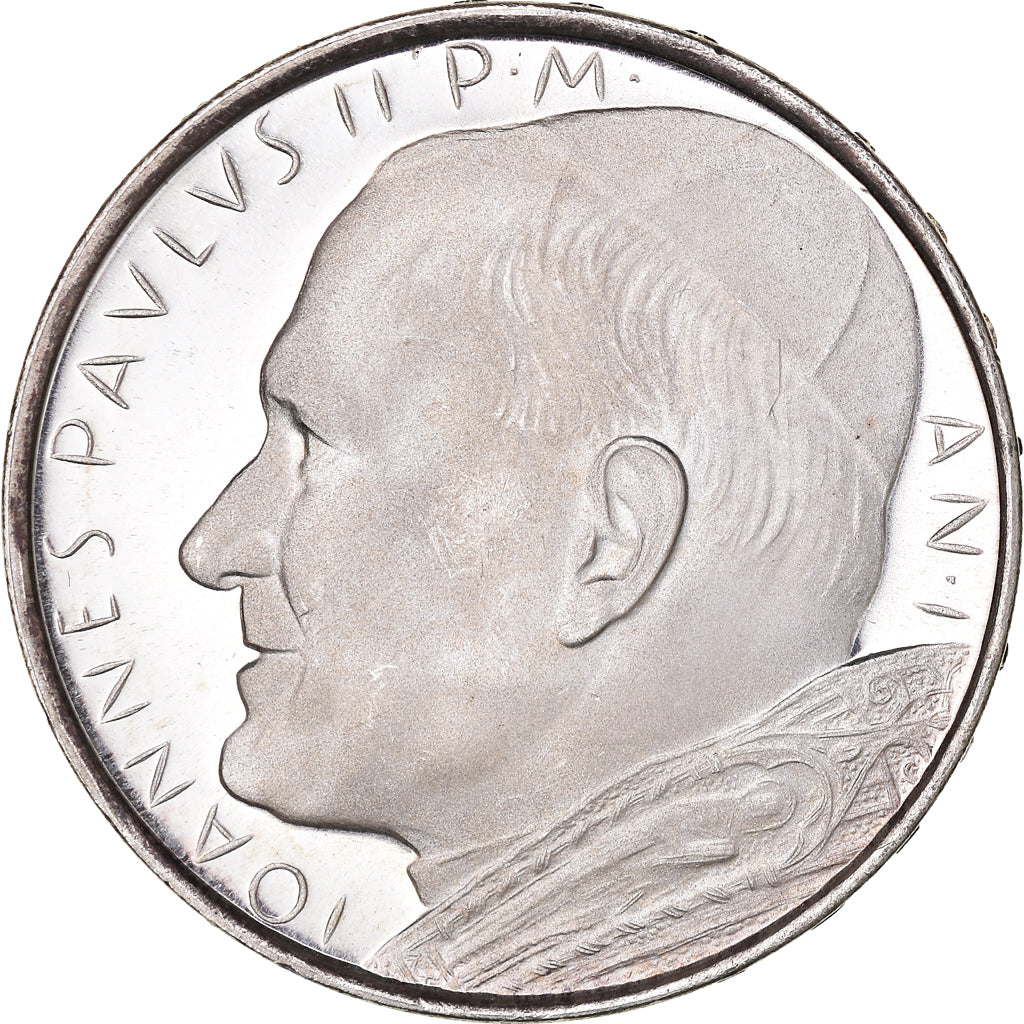 Moneda, CIUDAD DEL VATICANO, John Paul II, 500 Lire, 1979, FDC, FDC, Plata