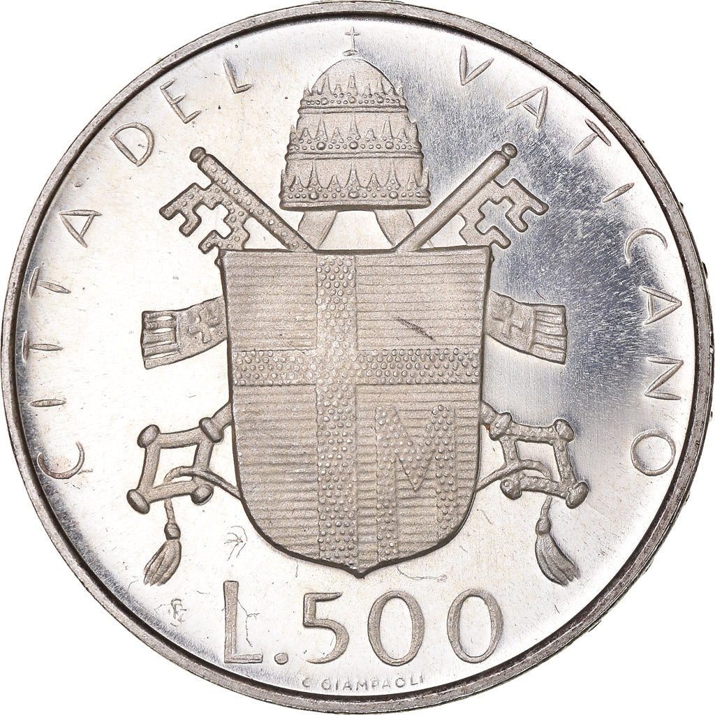 Moneda, CIUDAD DEL VATICANO, John Paul II, 500 Lire, 1979, FDC, FDC, Plata