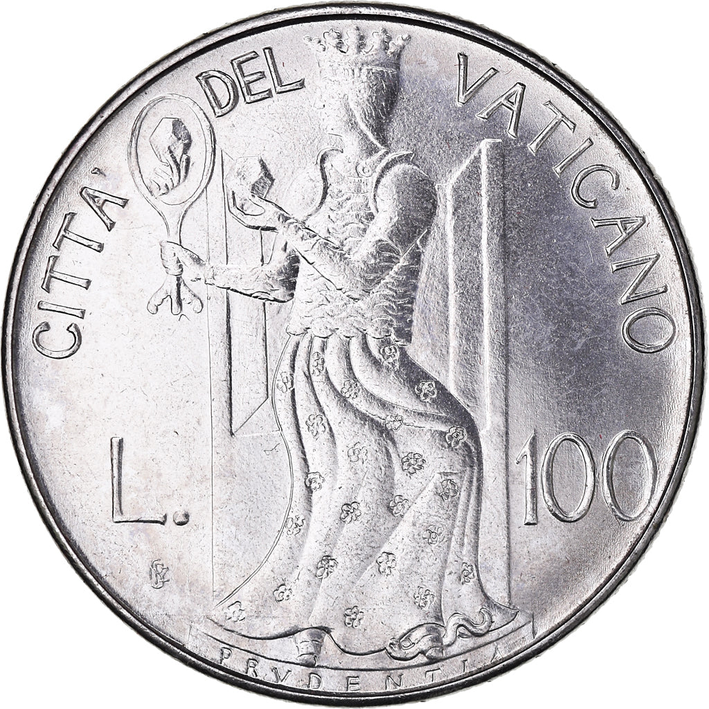 Coin, VATICAN CITY, John Paul II, 100 Lire, 1979, Roma, MS(65-70), Stainless