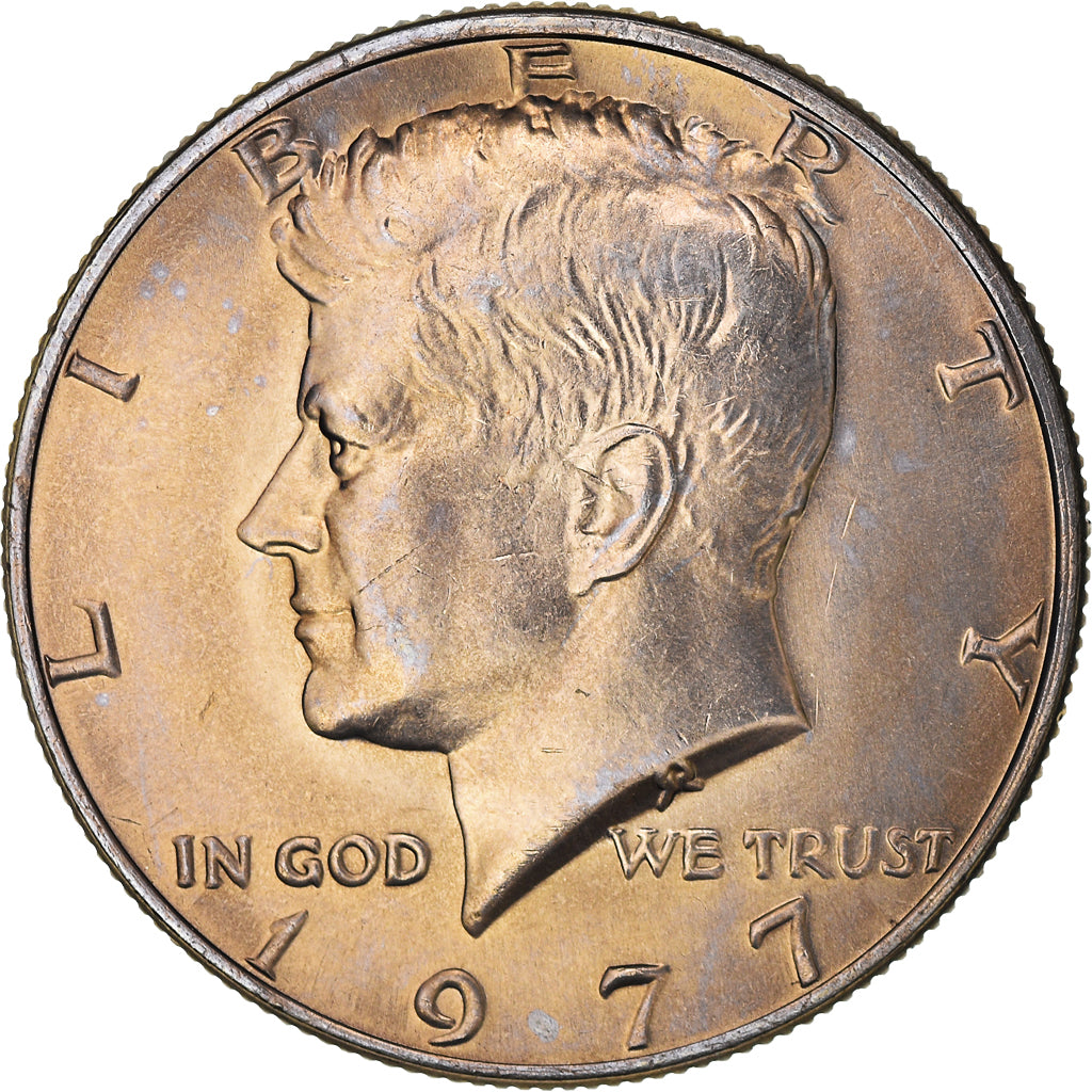 Coin, United States, Kennedy, Half Dollar, 1977, Philadelphia, AU(55-58)