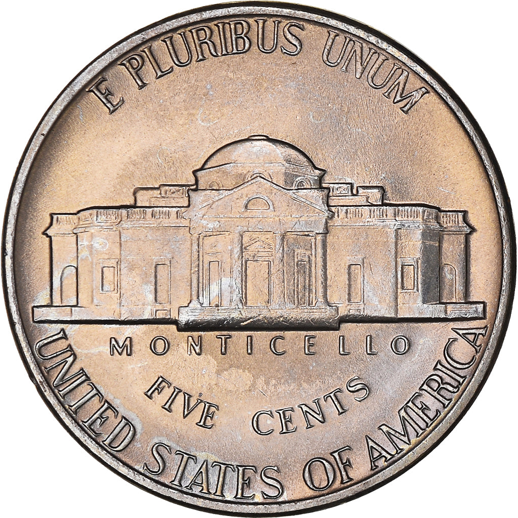 Münze, Vereinigte Staaten, Jefferson Nickel, 5 Cents, 1977, U.S. Mint
