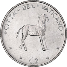 Munten, Vaticaanstad, Paul VI, 2 Lire, 1974, Roma, FDC, Aluminium, KM:117