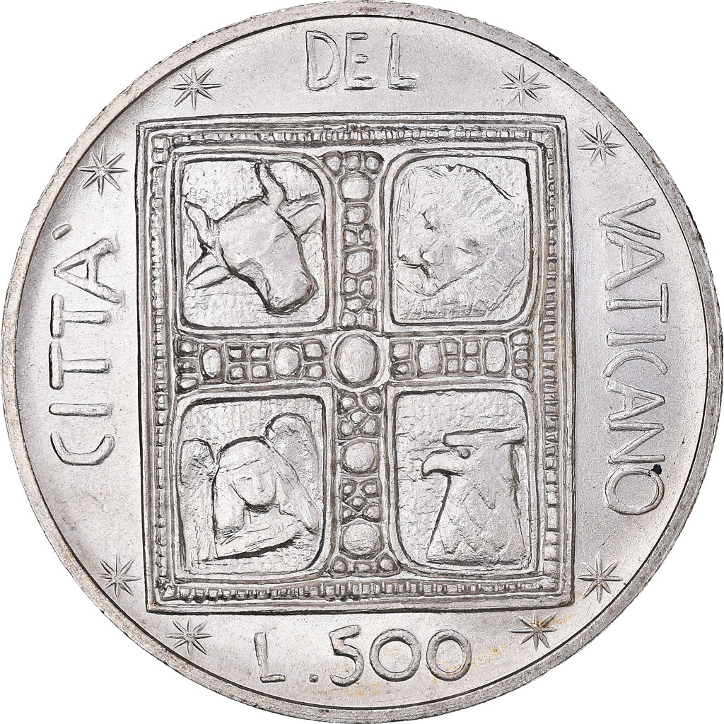 Coin, VATICAN CITY, Paul VI, 500 Lire, 1977, Roma, FDC, MS(65-70), Silver