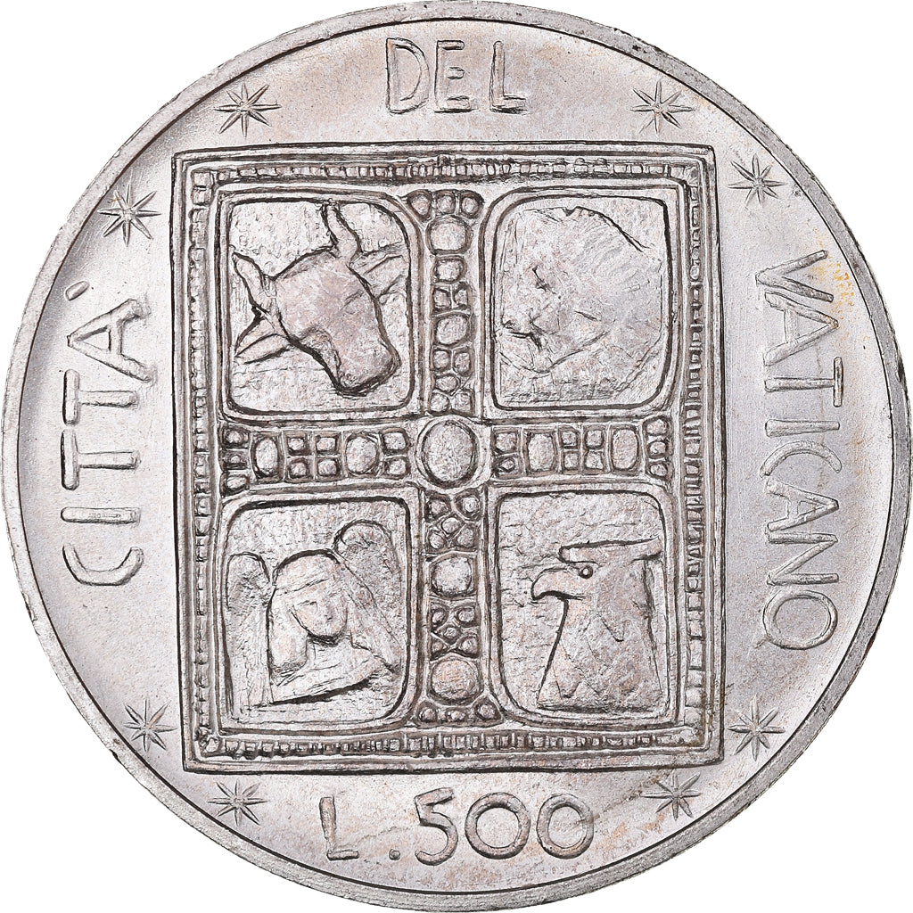 Coin, VATICAN CITY, Paul VI, 500 Lire, 1977, Roma, FDC, MS(65-70), Silver