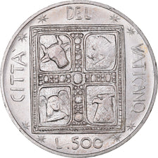 Coin, VATICAN CITY, Paul VI, 500 Lire, 1977, Roma, FDC, MS(65-70), Silver