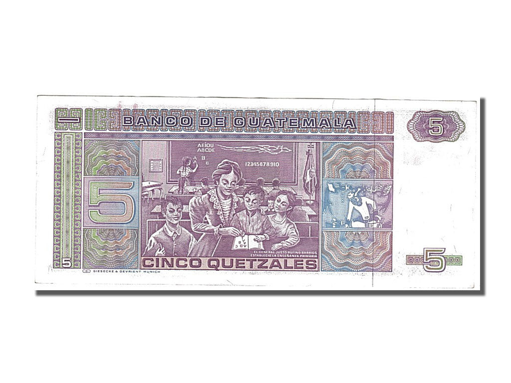 Guatemala, 5 Quetzales, 1986, KM #67, UNC(60-62), DB
