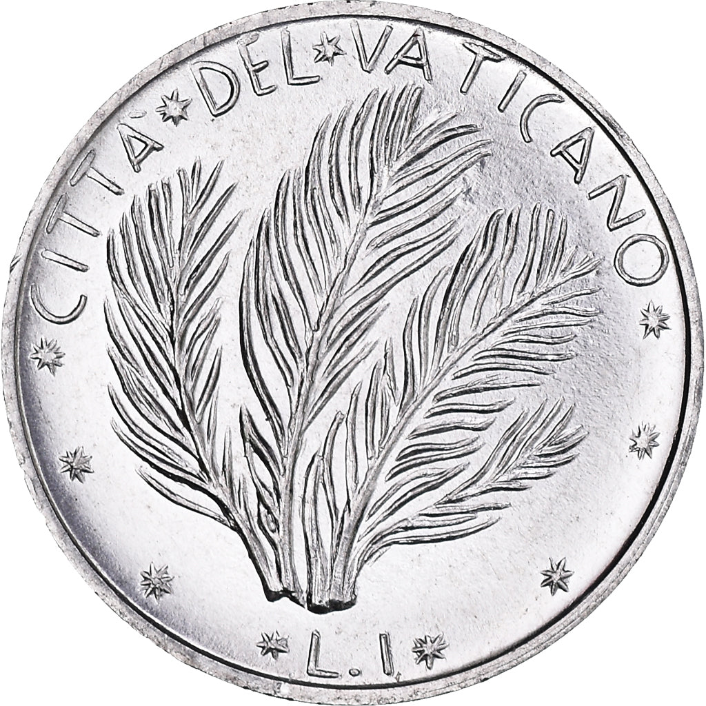 Coin, VATICAN CITY, Paul VI, Lira, 1977, Roma, MS(65-70), Aluminum, KM:116