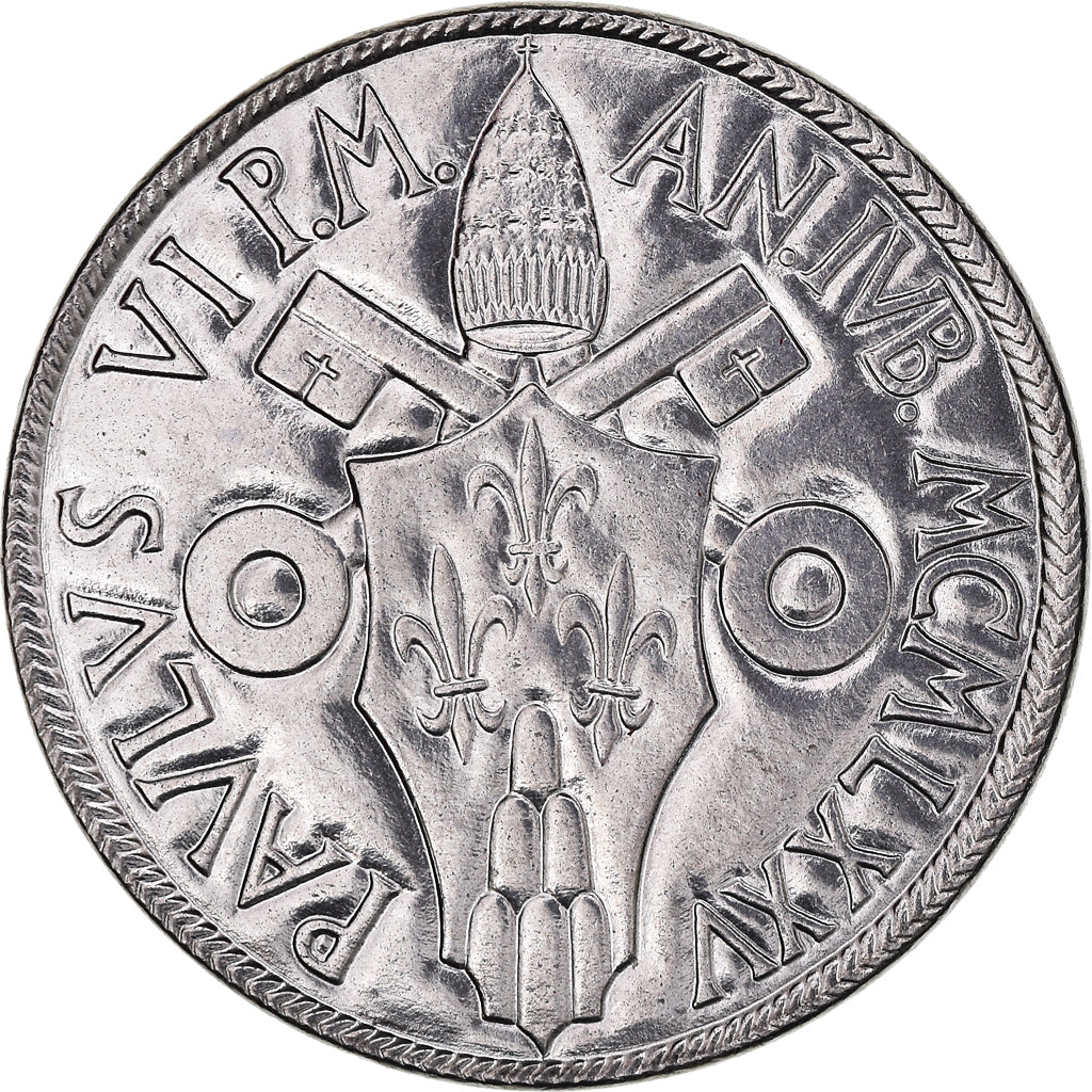 Moneda, CIUDAD DEL VATICANO, Paul VI, 100 Lire, 1975, FDC, FDC, Acero