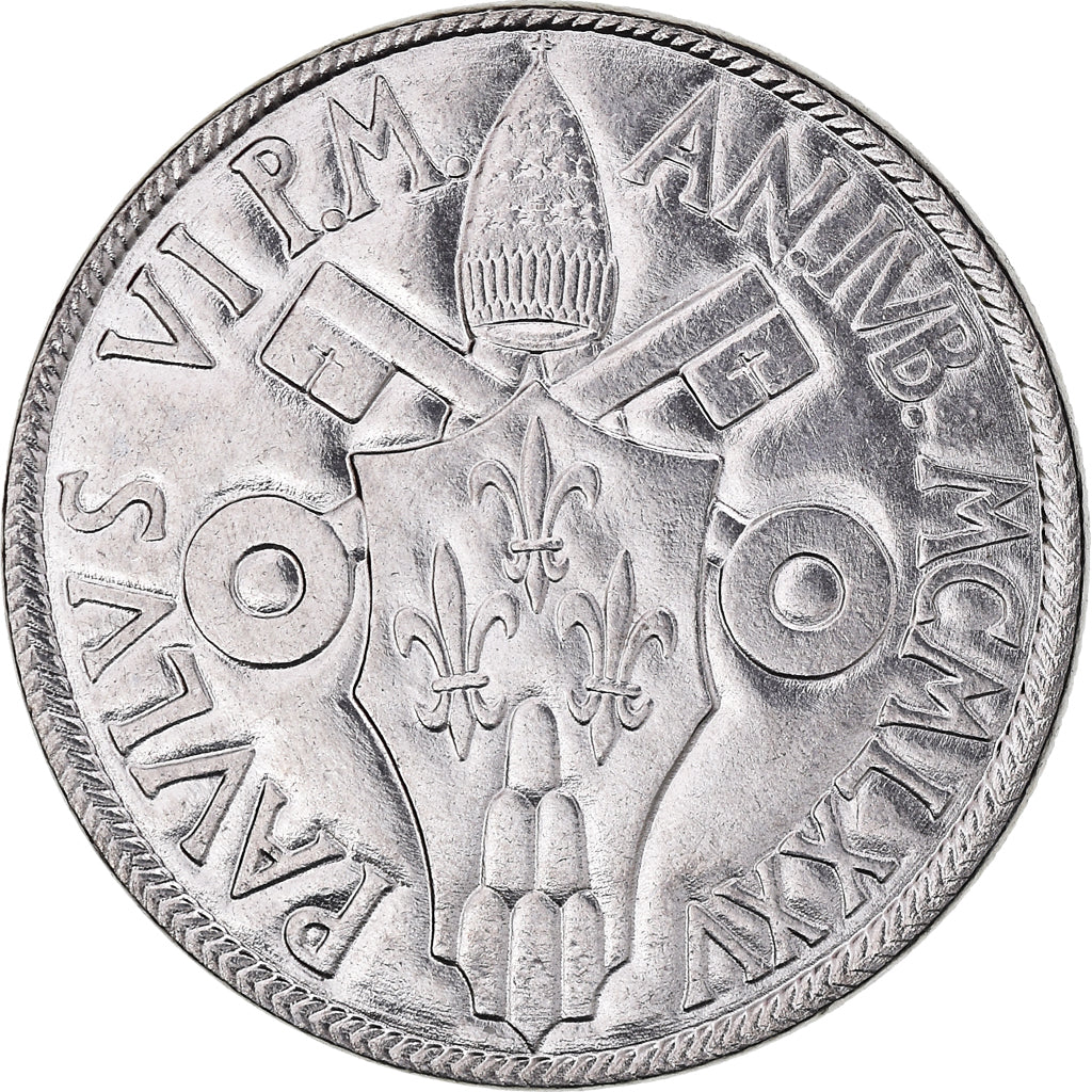 Moneta, CITTÀ DEL VATICANO, Paul VI, 50 Lire, 1975, FDC, Acciaio inossidabile