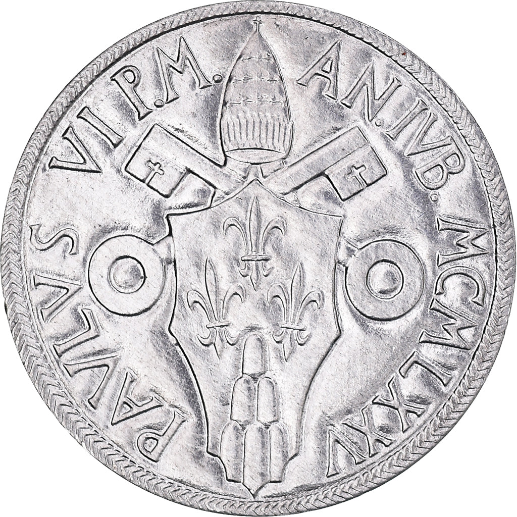 Münze, Vatikanstadt, Paul VI, 5 Lire, 1975, STGL, Aluminium, KM:126