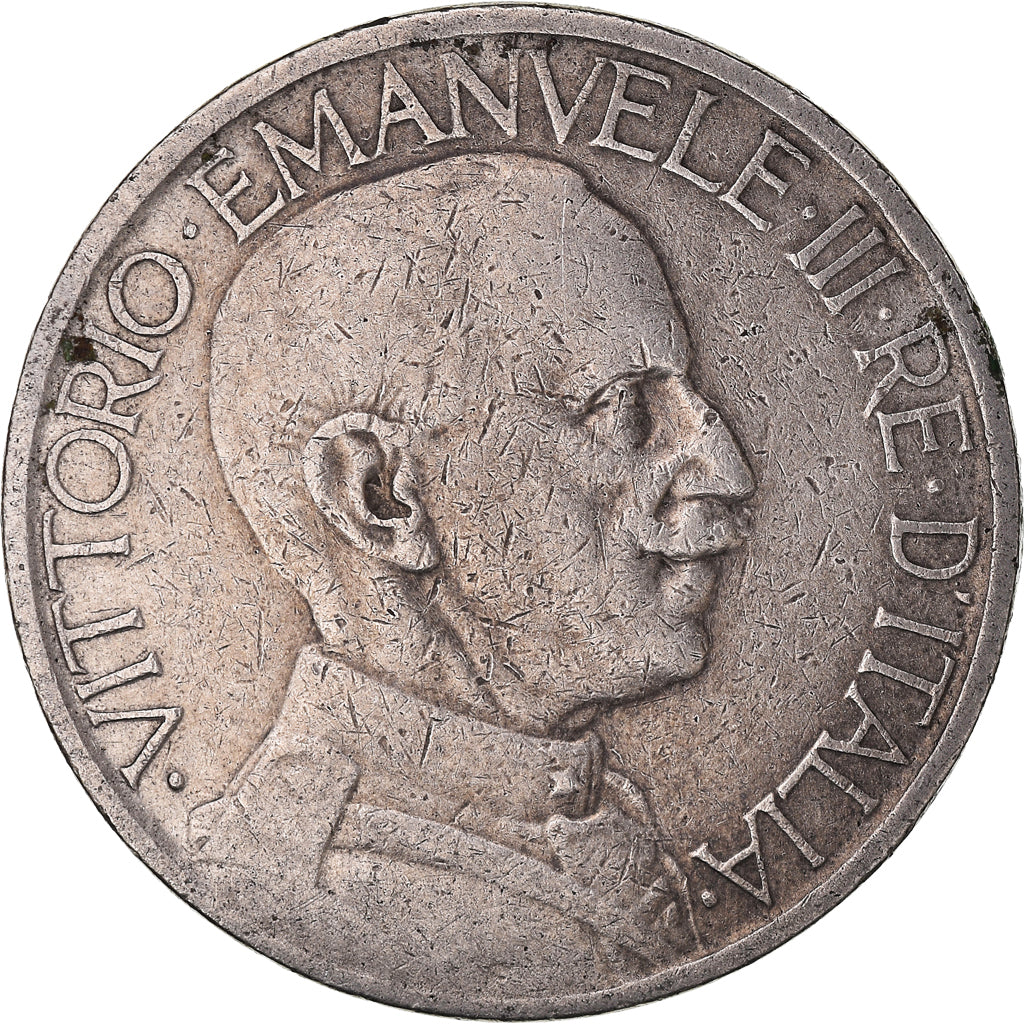 Coin, Italy, Vittorio Emanuele III, 2 Lire, 1925, Rome, VF(30-35), Nickel, KM:63