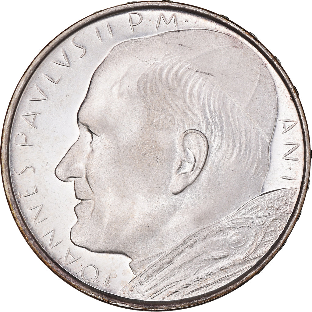 Monnaie, Cité du Vatican, John Paul II, 500 Lire, 1979, Roma, FDC, Argent