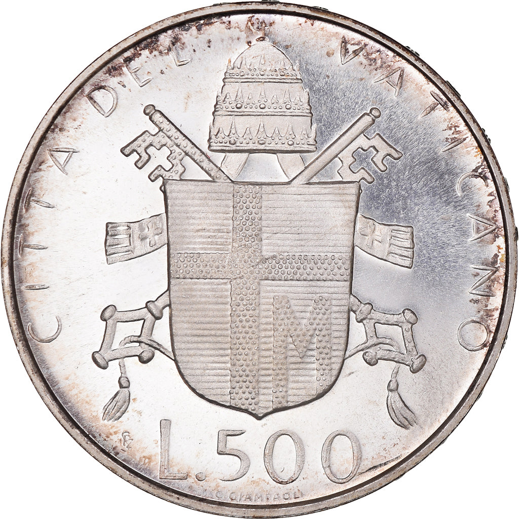 Monnaie, Cité du Vatican, John Paul II, 500 Lire, 1979, Roma, FDC, Argent
