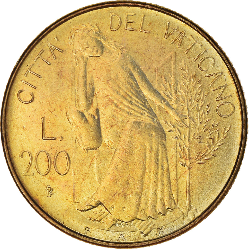 Coin, VATICAN CITY, John Paul II, 200 Lire, 1979, Roma, MS(65-70)