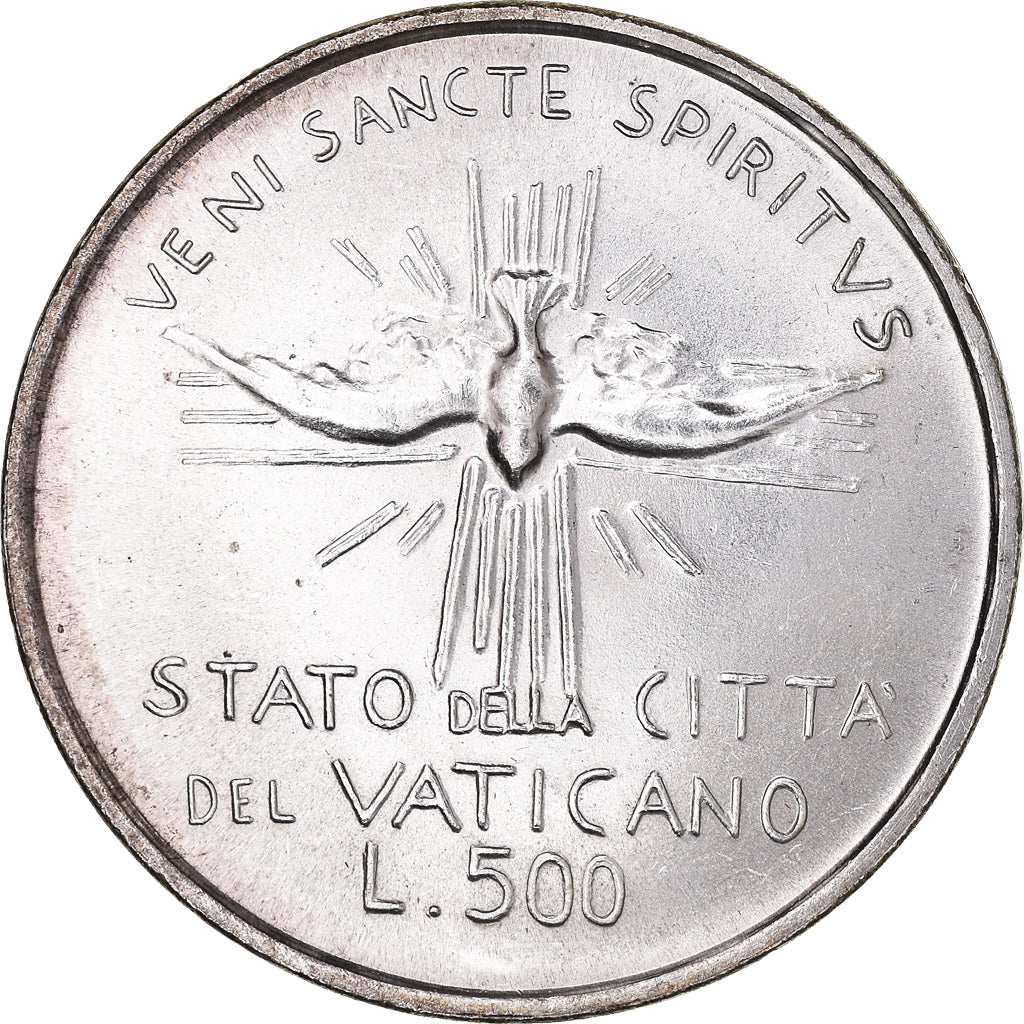 Monnaie, Cité du Vatican, Sede Vacante, 500 Lire, 1978, Roma, FDC, Argent
