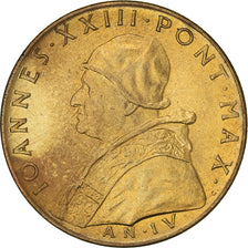 Moneda, CIUDAD DEL VATICANO, John XXIII, 20 Lire, 1962, FDC, Aluminio - bronce