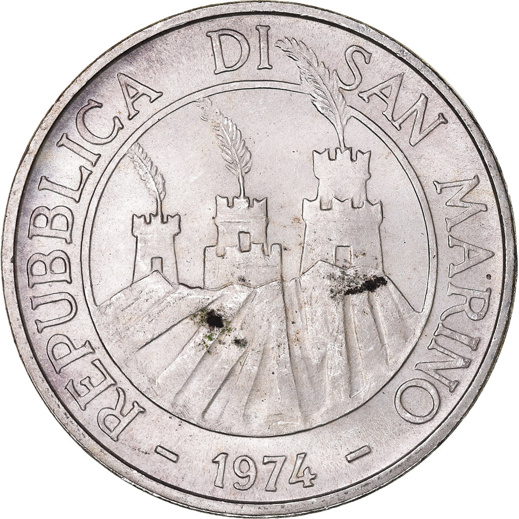 Monnaie, Saint Marin , 500 Lire, 1974, Rome, TTB+, Argent, KM:37