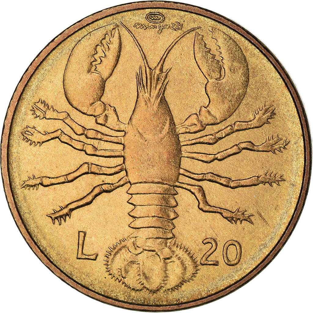 Monnaie, Saint Marin , 20 Lire, 1974, Rome, FDC, SPL, Bronze-Aluminium, KM:34