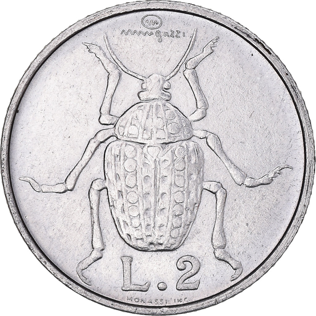 Monnaie, Saint Marin , 2 Lire, 1974, Rome, TTB, Aluminium, KM:31