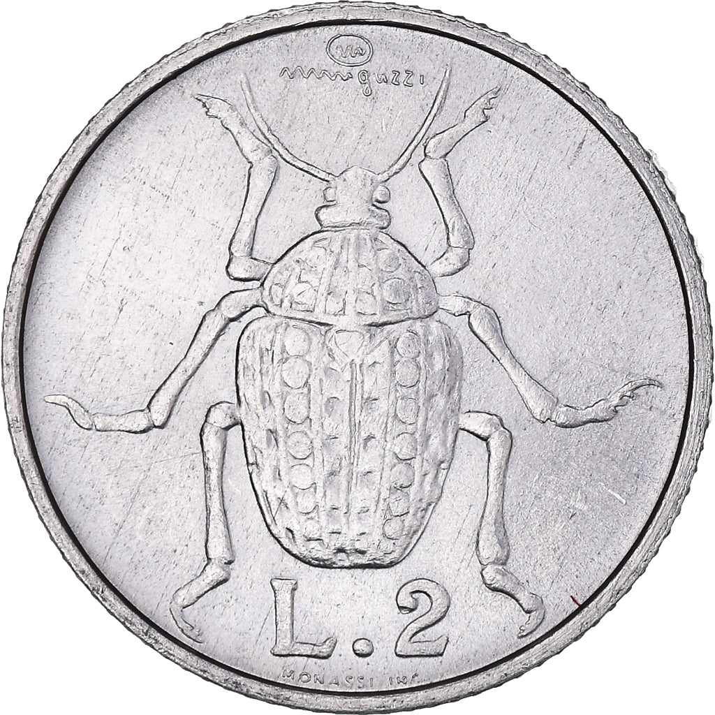 Monnaie, Saint Marin , 2 Lire, 1974, Rome, TTB+, Aluminium, KM:31