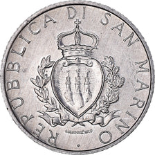 Coin, San Marino, 2 Lire, 1987, Rome, AU(50-53), Aluminum, KM:202