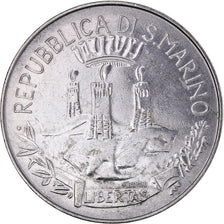 Moeda, San Marino, 100 Lire, 1982, Rome, EF(40-45), Aço, KM:137