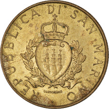 Coin, San Marino, 200 Lire, 1987, VF(20-25), Aluminum-Bronze, KM:208