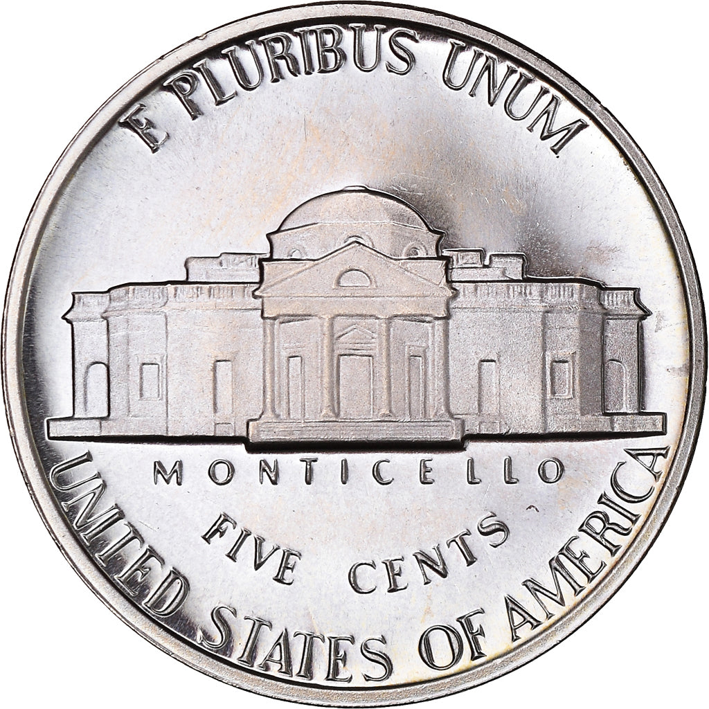 Monnaie, États-Unis, Jefferson Nickel, 5 Cents, 1980, U.S. Mint, San Francisco