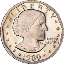 Coin, United States, Susan B. Anthony Dollar, Dollar, 1980, U.S. Mint, San