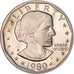Coin, United States, Susan B. Anthony Dollar, Dollar, 1980, U.S. Mint, San