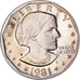 Coin, United States, Susan B. Anthony Dollar, Dollar, 1981, U.S. Mint, San