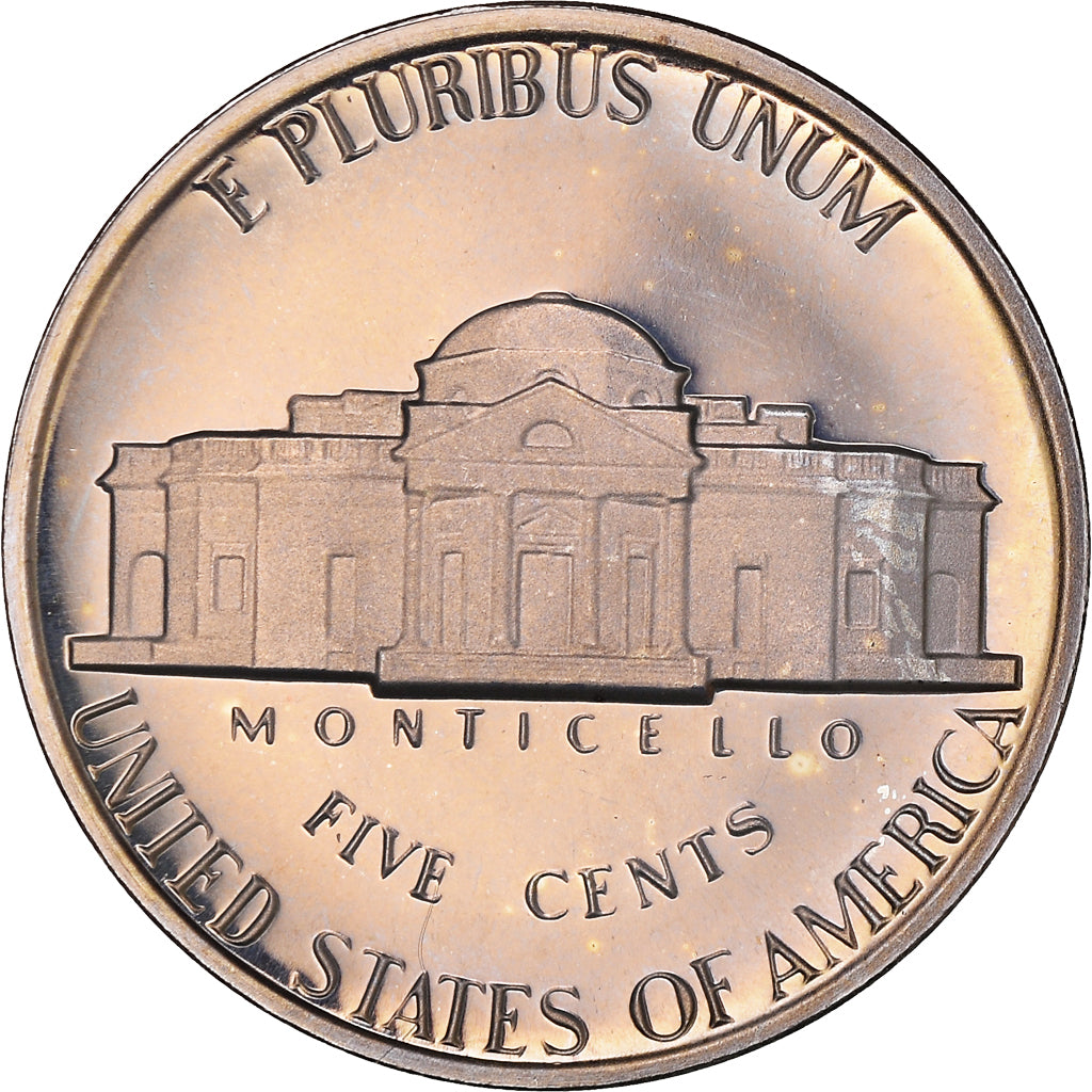 Coin, United States, Jefferson Nickel, 5 Cents, 1981, U.S. Mint, San Francisco