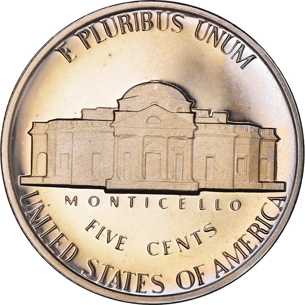 Coin, United States, Jefferson Nickel, 5 Cents, 1981, U.S. Mint, San Francisco