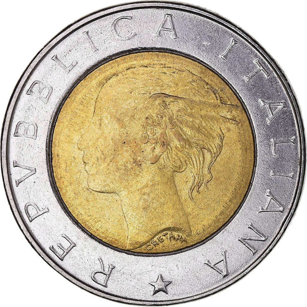 Coin, Italy, 500 Lire, 1996, Rome, VF(30-35), Bi-Metallic, KM:181